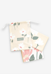 Serviettes à main Collection Marguerite en brise - Beige (Lot de 2)