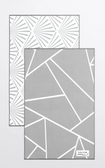 Linges à vaisselle les Raffinés Gris (Lot de 2)