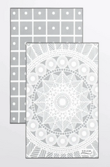 Linges à vaisselle les Raffinés Gris (Lot de 2)