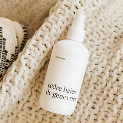 Eau de linge cèdre et baies de genévrier