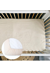 Drap-housse 100 % mousseline de coton bio | 71,1 x 142,2 cm | super doux et respirant