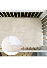 Drap-housse 100 % mousseline de coton bio | 71,1 x 142,2 cm | super doux et respirant