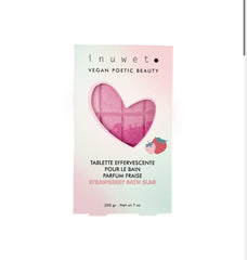 Tablette effervescente pour le bain fraise