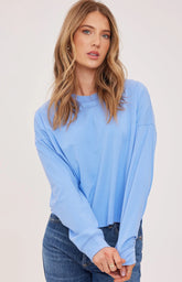 Haut à manches longues en coton Christy