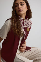 Veste en polar avec manches amovibles pour Femme