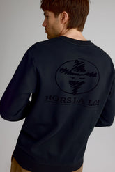 Chandail en molleton à col rond pour Homme