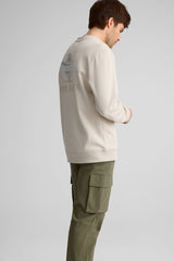 Chandail en molleton à col rond pour Homme