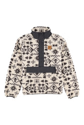 Chandail à col montant en peluche pour femme