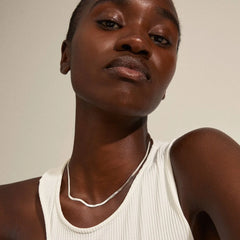 Collier chaîne serpent plate Joanna