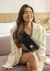 Le Hazel - Sac banane puffy en cuir vegan