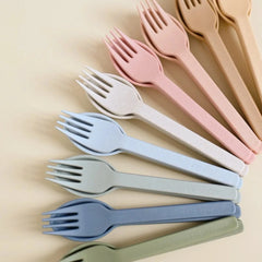 Ensemble d'ustensiles en paille de blé