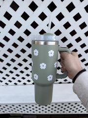 Mömy gobelet thermos - Mini blanc sauge