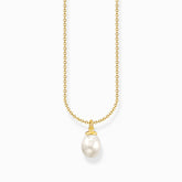 Chaîne à breloque perle, dorée