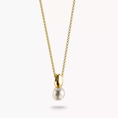 Thomas Sabo - Chaîne à pendentif perle naturelle or