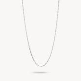 Collier Charm design Figaro argent ou argent plaqué or
