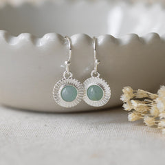 Lila Earrings Amazonite