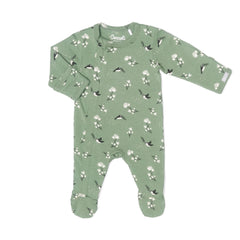 Pyjama en modal Oiseaux sur sauge 3 mois -8 ans