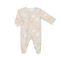 Pyjama en modal Pool floaties on beige 3 mois - 10 ans
