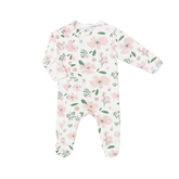Pyjama en modal Floral on cream 3 mois - 10 ans