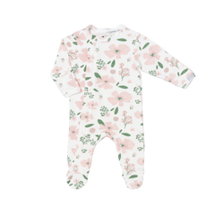 Pyjama en modal Floral on cream 3 mois - 10 ans
