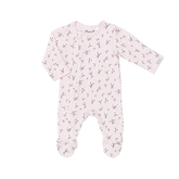 Pyjama en modal Floral on pink 3 mois - 10 ans