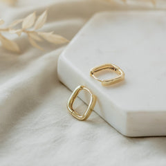 Glee petite square hoops