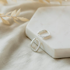 Glee petite square hoops