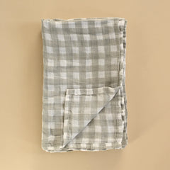 Couverture de mousseline - Sage gingham