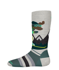 Kids' Wintersport Full Cushion Mountain Moose OTC Socks