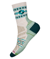 Women's Hike Light Cushion Retro Floral Mid Crew Socks