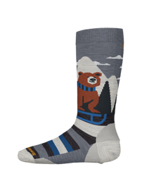 Kids' Ski Light Cushion Sleigh Bear OTC Socks