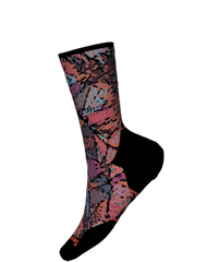 Women's Trail Run Targeted Cushion Triangle Prism Print Crew Socks