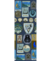 Ski Targeted Cushion Explorer Print OTC Socks