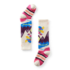 Chaussettes montantes pour enfants à motif d'élan de montagne pour sports d'hiver