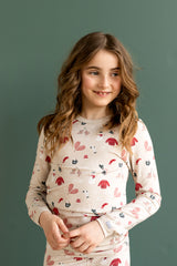 Pyjama en modal Sweaters on Beige 3 mois -8 ans