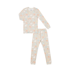 Pyjama en modal Pool floaties on beige 3 mois - 10 ans