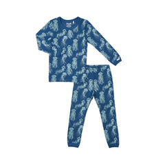 Pyjama en modal Jellyfish On Majolica Blue 3 mois - 10 ans