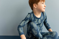 Pyjama en modal Jellyfish On Majolica Blue 3 mois - 10 ans