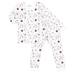 Pyjama en modal fleurs sauvages 3 mois - 10 ans