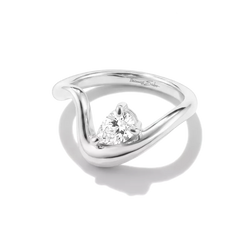 Bague avec zirconia blanche en forme de goutte - Thomas Sabo