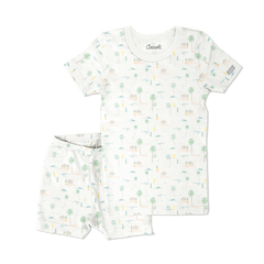 Pyjama en modal Palm trees on cream 3 mois -10 ans