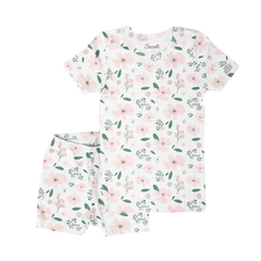 Pyjama en modal Floral on cream 3 mois - 10 ans