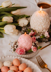 Mimi&August L'Oeuf Fleuri - Bougie décorative