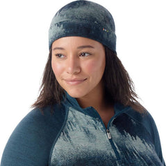 Bonnet à revers réversible en laine mérinos thermique