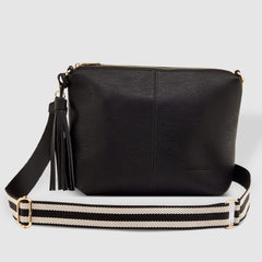 Daisy Crossbody Bag with Stripe Strap
