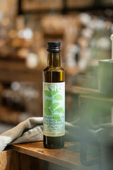 Huile d’olive extra vierge au Basilic