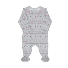 Pyjama en modal Ice Rick on gray mix 3 mois - 12 ans