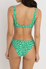 Evergreen floral holiday pant