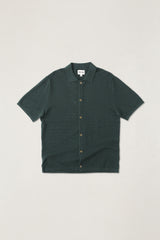 Textured knit ss shirt