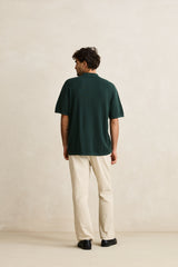 Textured knit ss shirt